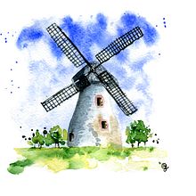 Paisajes. Fine Arts, Traditional illustration, and Watercolor Painting project by Ane Garal - 07.06.2020