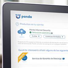 Panda Antivirus: Carrito de Compra. Un progetto di Design, Graphic design e Web design di Álex G. Mingorance - 18.04.2017