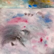 Meu projeto do curso: Técnicas modernas de aquarela. Watercolor Painting project by Pamela Andrade - 07.06.2020