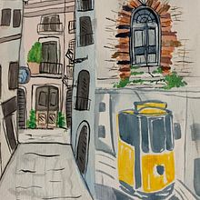 Meu projeto do curso: Paisagens urbanas em aquarela. Watercolor Painting project by Pamela Andrade - 07.06.2020