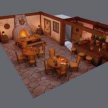 Taberna medieval. Un projet de 3D, Conception 3D , et Conception de jeux vidéo de Juan Carlos Canales - 20.11.2019