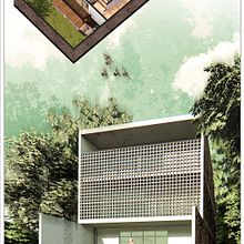 Ilustración digital de proyectos arquitectónico CASA 8x16. 3D, Architecture, Fine Arts, Sketching, Creativit, and Design project by Julián Guío Lara - 07.06.2020