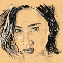 Retrato en papel Kraft. Desenho, Desenho de retrato, Desenho realista, e Papercraft projeto de Begoña Blázquez Parro - 02.02.2020