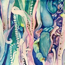 My project in Negative Watercolor Painting for Botanical Illustration course. Watercolor Painting project by Caroline Von Broembsen - 07.14.2020