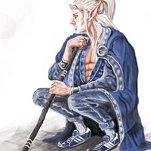 Blue Elf. Design de personagens e Ilustração digital projeto de Phill Sididis - 07.07.2020