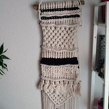 Mi Proyecto del curso: Introducción al macramé: creación de un tapiz decorativo. Decoration, Interior Decoration, Macramé, and Fiber Arts project by Almudena Martin Sánchez - 07.07.2020