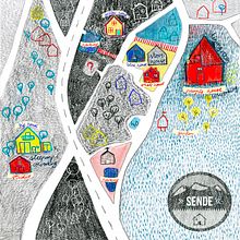 Mapa para el proyecto Sende (Senderiz, Ourense). Drawing, Traditional illustration, and Digital Illustration project by Alina Zarekaite - 02.07.2020
