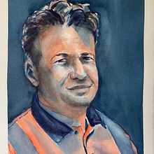 My project in Artistic Portrait with Watercolors course - thanks Ale Casanova!. Un progetto di Pittura ad acquerello di Sheri Hill - 08.07.2020