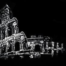 Colosseo. Arquitetura, Ilustração tradicional, Ilustração arquitetônica e Ilustração com tinta projeto de Begoña Blázquez Parro - 29.06.2020