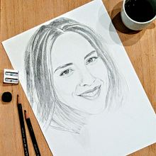 Coffee break. Desenho de retrato projeto de Begoña Blázquez Parro - 28.06.2020