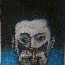 Yo y la leona. Portrait Drawing project by alvarezleonjpablo - 07.08.2020