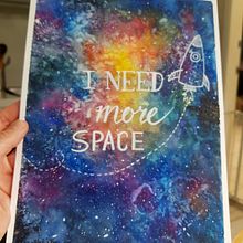 Espacio..... Watercolor Painting project by claudia cabanillas - 07.13.2020