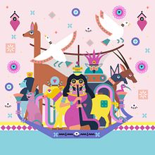 Ma petite déesse: inspiration des dessins de l'antique Egypte et de  Ely Ely Illustra. Digital Drawing project by Annick Piron - 07.09.2020