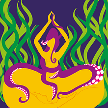 The Modern Mermaid book cover. Ilustração digital, e Design gráfico projeto de triin - 09.07.2020