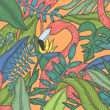 Ilustración floral veraniega . Drawing, Poster Design, Graphic Design, Traditional illustration, and Vector Illustration project by Paula Checa - 07.09.2020