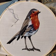 My project in Painting with Thread: Textile Illustration Techniques course. Embroider project by Freda - 07.09.2020