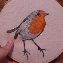 Mi Proyecto del curso: Pintar con hilo: técnicas de ilustración textil. Un proyecto de Bordado de Alejandra Valeria - 24.04.2021