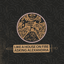 Like A House On Fire Por Asking Alexandria. Un projet de Dessin numérique, Design , Création de logos, Conception de personnages, Design graphique, Illustration traditionnelle, T , et pographie de Zamir Esteban Niño Beltran - 09.07.2020