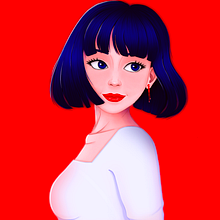 My project in Female Character Portraits in Procreate course. Un proyecto de Diseño de personajes de Megan Bois - 10.07.2020