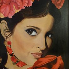 Retrato "Alma Gitana". Un progetto di Pittura e Pittura ad olio di Miluska Bravo A. - 10.07.2020