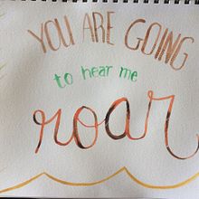 Mi Proyecto del curso: Caligrafía con pinceles de agua para principiantes. Pintura em aquarela projeto de a_ricardez19 - 12.07.2020