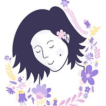 Mi Proyecto del curso: Retrato ilustrado con elementos botánicos. Een project van  Portrettekening y Traditionele illustratie van camifran_diaz - 10.07.2020