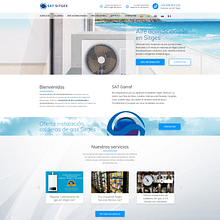Sat Sitges Climatización. Un proyecto de Diseño Web de Bcnserveis Diseño Web - 04.07.2019