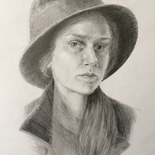 My project in Realistic Portrait with Graphite Pencil course. Traditional illustration project by A KJ - 07.10.2020