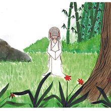 Mi Proyecto del curso: Ilustración en acuarela con influencia japonesa. Un progetto di Belle arti, Bozzetti, Creatività, Disegno, Illustrazione tradizionale, Illustrazione botanica, Pittura e Pittura ad acquerello di Kadele - 10.07.2020