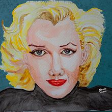Marilyn Monroe. Watercolor Painting project by Zaida Olvera - 07.11.2020