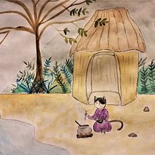 Meu projeto do curso: Ilustração em aquarela com influência japonesa. Een project van  Tekening, Traditionele illustratie y  Illustratie met inkt van Juliana de Andrade Souza - 13.07.2020