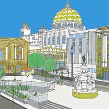 Mi Proyecto del curso: Centro histórico San Salvador. Architectural Illustration project by dgermanquintanilla - 07.11.2020