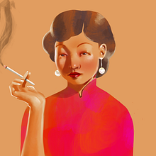 Chinese beauty.. Un progetto di Illustrazione digitale e Illustrazione tradizionale di Gianluca Manna - 11.07.2020
