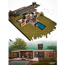 ILUSTRACIÓN ARQUITECTÓNICA POR GERSON ROZO. Un proyecto de 3D, Animación 2D, Arquitectura y Arquitectura digital de Gerson Felipe Rozo Betancur - 12.07.2020