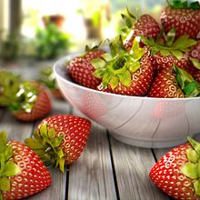 3D STRAWBERRIES. Un progetto di Modellazione 3D, 3D, Animazione 3D, Progettazione 3D e Illuminazione fotografica di Renzo Franco Yalli Gálvez - 09.01.2012