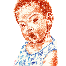 Thai girl. Desenho de retrato, e Pintura em aquarela projeto de Begoña Blázquez Parro - 12.07.2020