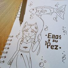 She and Her Fish Anthology (2018-2019). Traditional illustration & Ink Illustration project by Paola Andrea Contreras Posso - 10.12.2018
