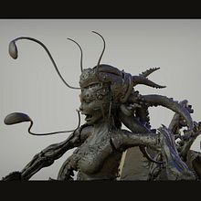 Mi Proyecto del curso: Escultura digital de criaturas fantásticas con ZBrush. 3D Design, e Escultura projeto de Karina Trujillo Trujillo - 12.07.2020