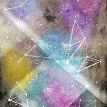 Galaxia. Watercolor Painting project by Marcela Galindo - 07.13.2020