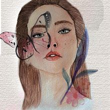 Mi Proyecto del curso: Retrato ilustrado en acuarela. Watercolor Painting project by Juliana Aguilar - 07.13.2020
