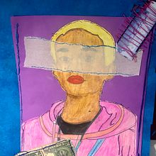Mi Proyecto del curso: Técnicas de bordado experimental sobre papel. Embroider, and Traditional illustration project by Carlos Lara - 07.13.2020