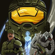 Halo Finish the Fight. Un proyecto de Diseño, Ilustración tradicional e Ilustración vectorial de Ricardo Rivera - 12.07.2020