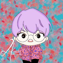 Chibi Xiumin de Exo. Traditional illustration, and Digital Illustration project by 4Konni - 05.13.2019