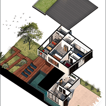 My project in Digital Illustration of Architectural Projects course (Casa 4). Ilustração arquitetônica projeto de Rafaella Miranda - 28.05.2020