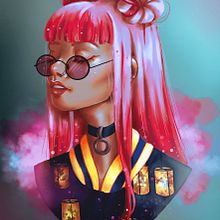 Mi Proyecto del curso: Retratos digitales de fantasía con Photoshop. Un proyecto de Ilustración tradicional de María Vila Ruiz - 13.07.2020