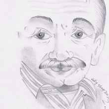 Mi Proyecto del curso: Don Mario Benedetti. Drawing, Traditional illustration, and Portrait Drawing project by Nelly Talayer - 07.13.2020