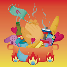 Cacerola de cazo. Desenho, Desenho digital, Design e Ilustração digital projeto de Sara Palomo Campesino - 14.07.2020