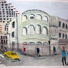 Mi Proyecto del curso: Paisajes urbanos en acuarela. Un progetto di Pittura ad acquerello di paulina_13 - 14.07.2020