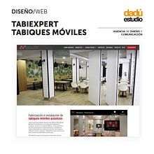 Diseño Web: Tabiexpert Tabiques Móviles. Un proyecto de Desarrollo Web, Diseño, Diseño gráfico y Diseño Web de Dadú estudio - 14.07.2020