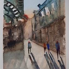 Mi Proyecto del curso: Paisajes urbanos en acuarela. Een project van Architectuur,  Beeldende kunst, Fotografie y Buitenfotografie van renzovalentini - 15.07.2020